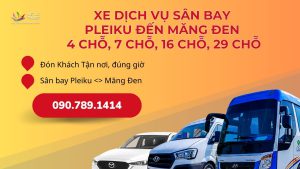 Xe ghép sân bay Pleiku đến Măng Đen 4 chỗ, 7 chỗ, 16 chỗ, 29 chỗ