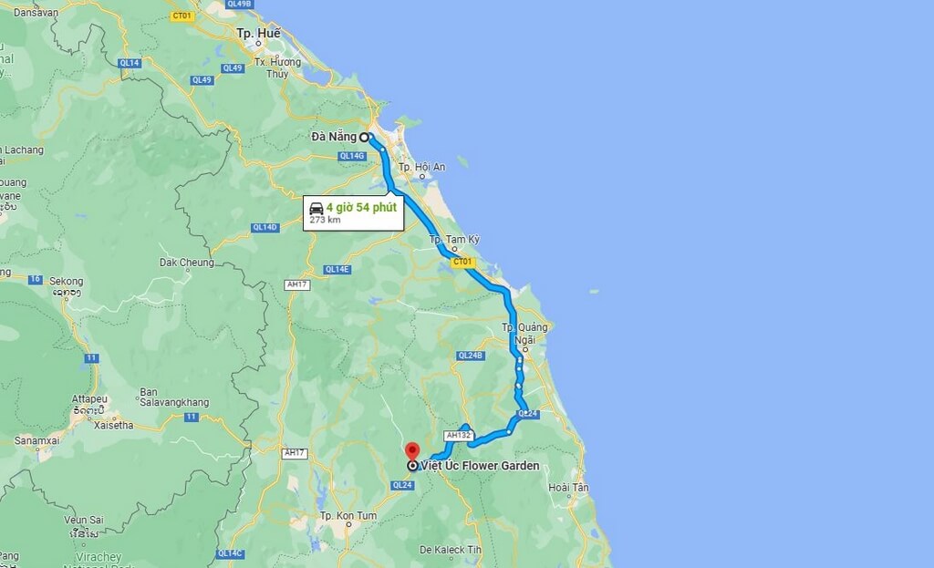 Huong Dan Di Chuyen Bang Xe May Tu Da Nang Den Mang Den