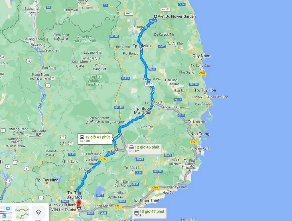 Huong Dan Di Chuyen Bang Xe May Tu Tp Hcm Den Mang Den